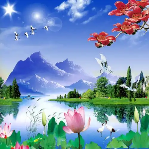 风景山水画图片大全集 风景图片大全山水