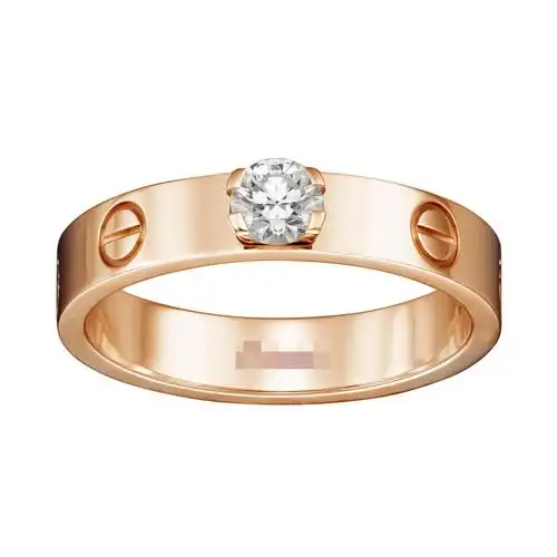 9新]卡地亚女士钻石0.23克拉49号戒指带盒证票