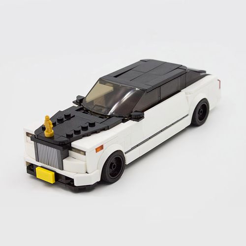 兼容乐高劳斯莱斯幻影 男孩模型车玩具高难度拼装零件 电子说明书