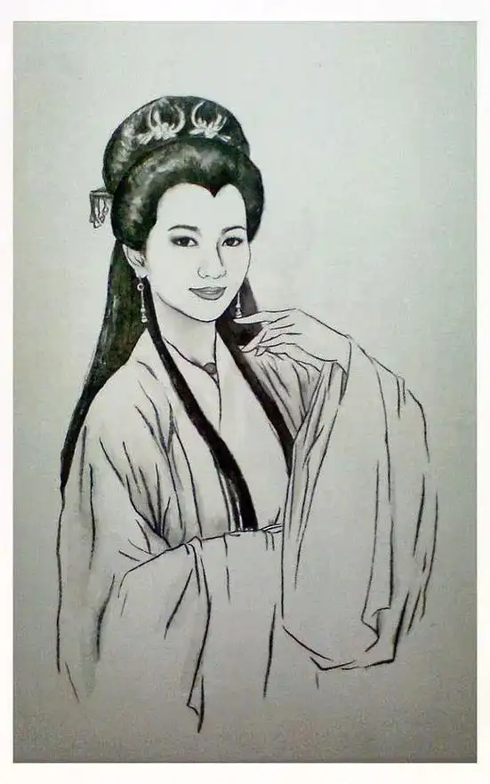 作品分享 #白娘子传奇素描手法#速写人物 #2023新年快 - 抖音