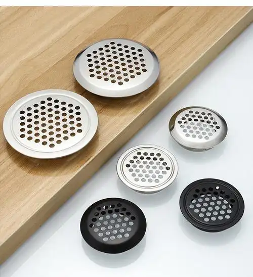 爵士不锈钢透气孔橱柜衣柜鞋柜通风透气散热防潮孔装饰盖排气孔出气孔