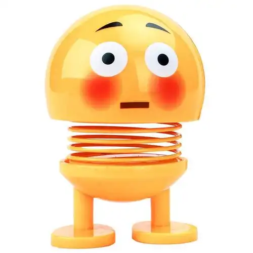 karger 弹簧聊天表情包表情包【款式随机可备注】坏笑摇头公仔摆件