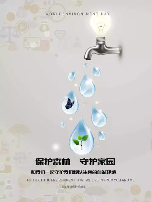 保护森林守护家园公益宣传海报