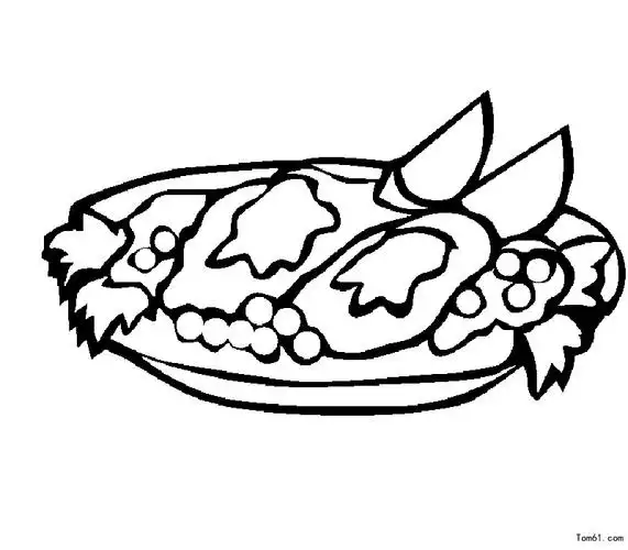 沙拉-简笔画图片-儿童资源网手机版