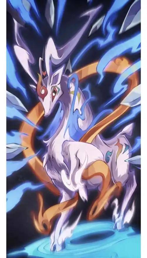 欣赏一下《迷你世界》九色鹿的英姿飒爽