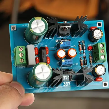lm317/337连续可调稳压电源板成品板 焊接调试好 可索要资料