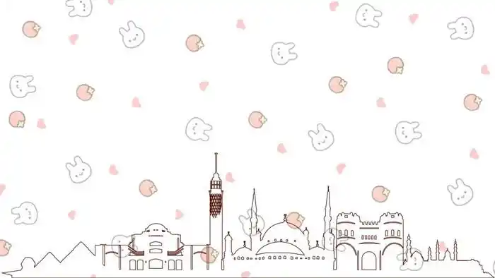 三张可爱卡通动物ppt背景图片