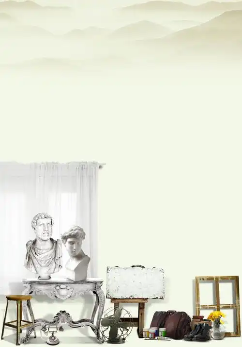 画室美术海报背景素材