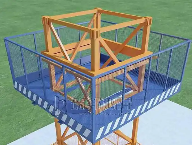 塔吊防攀爬_塔吊防爬网_防护棚护栏_组装式价格实惠 - 筑邦鸿升官网