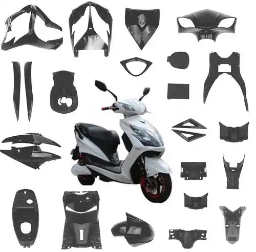摩托车电瓶电动车雷霆王全套全套外壳配件烤漆火箭摩托车外壳