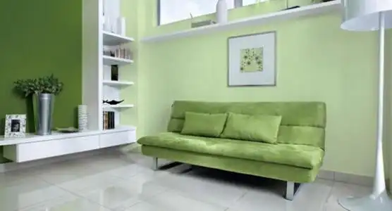 空间里的俏皮色四色沙发装扮绚丽客厅