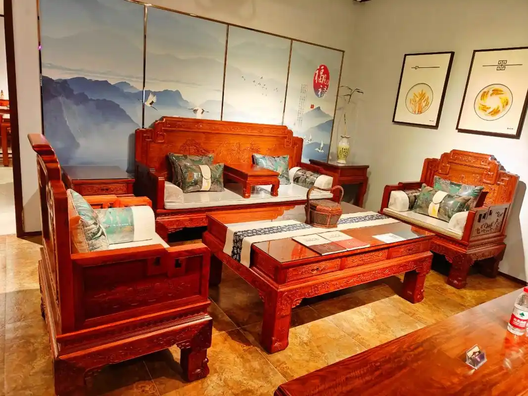 缅甸花梨大国宾沙发,联系电活13964116566 - 抖音