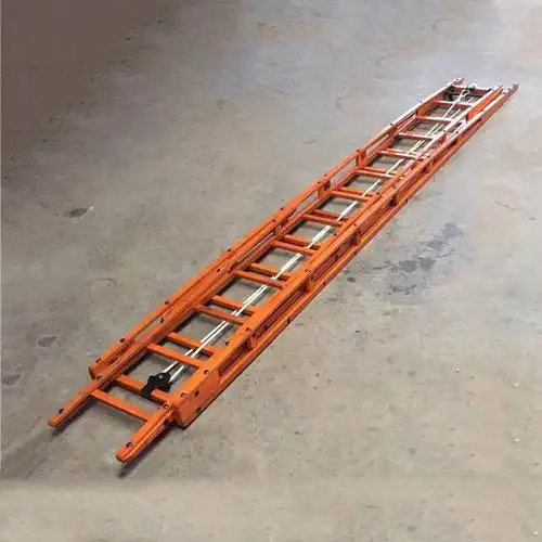 通派消防挂钩梯竹制消防拉梯救火救灾登高灭火梯消防单杠梯轻型拉梯