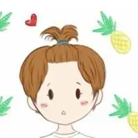 朝天辫女孩卡通头像【点击鼠标右键下载】