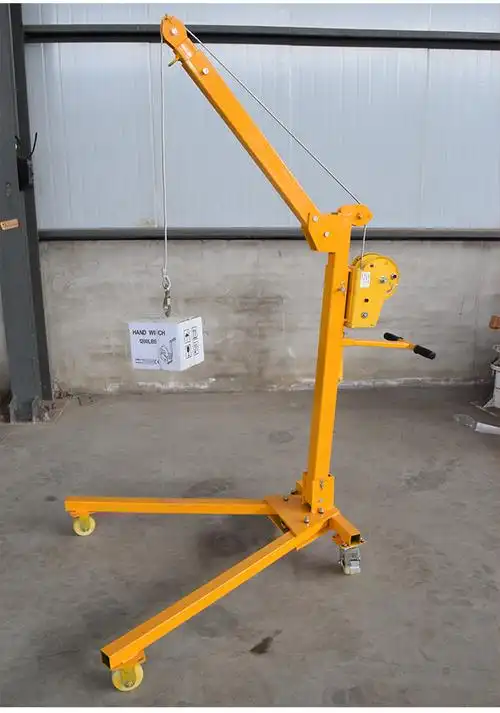 便携式吊机移动小型吊机手摇吊机家用手动升降起重提升机小型吊机