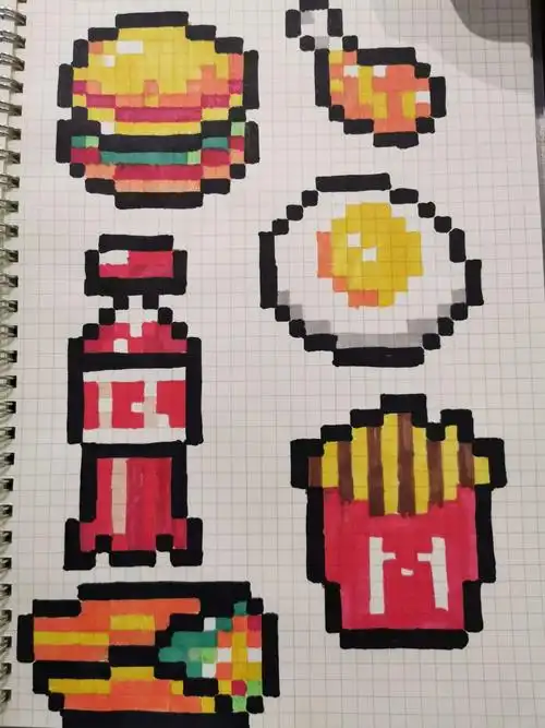 画画像素画,丰富多彩的生活