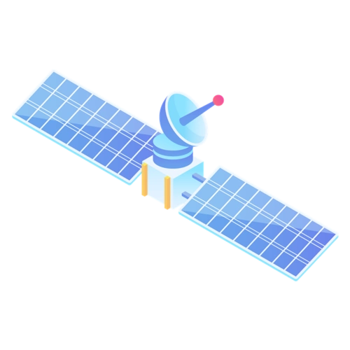 卡通太空卫星图片