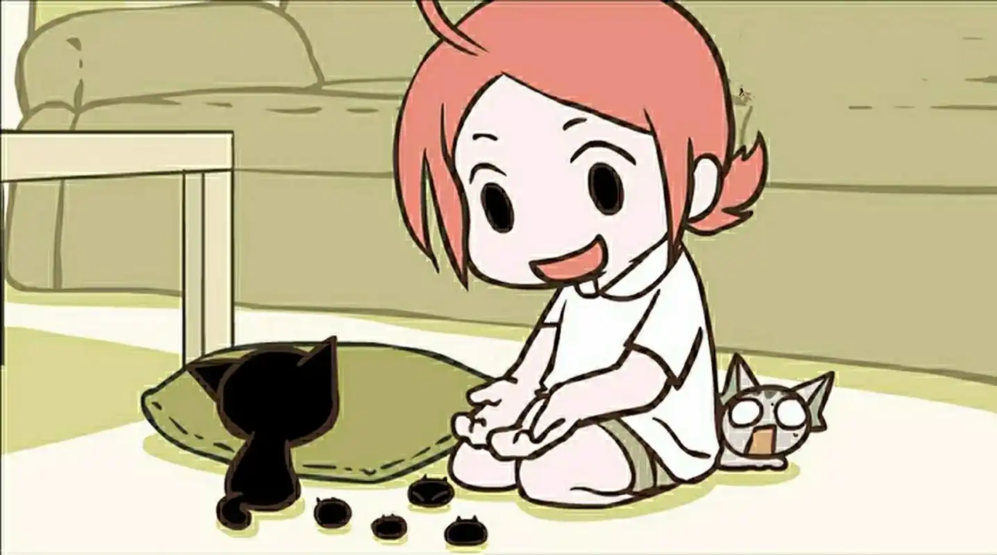 罗小白的发色如何?  暖橙色,低马尾.