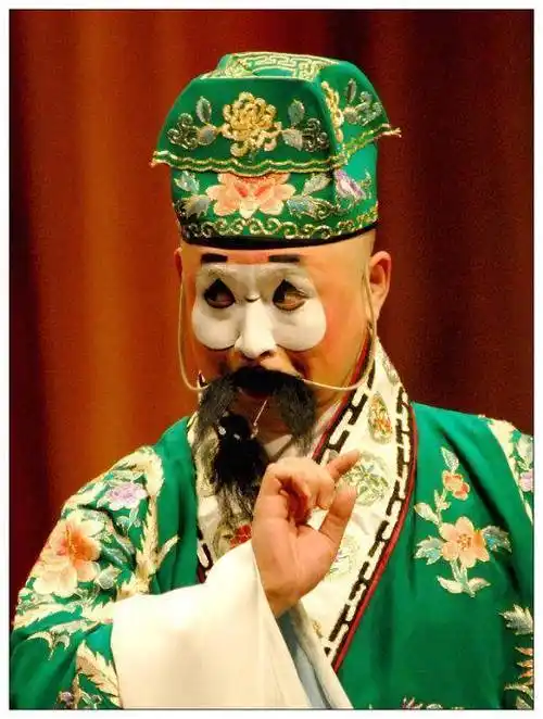 丑角脸的丑角的化妆