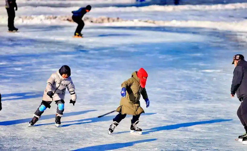 乍暖还寒 公益冰场进入倒计时_滑冰_哈尔滨_公园