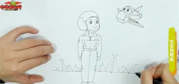 空军简笔画