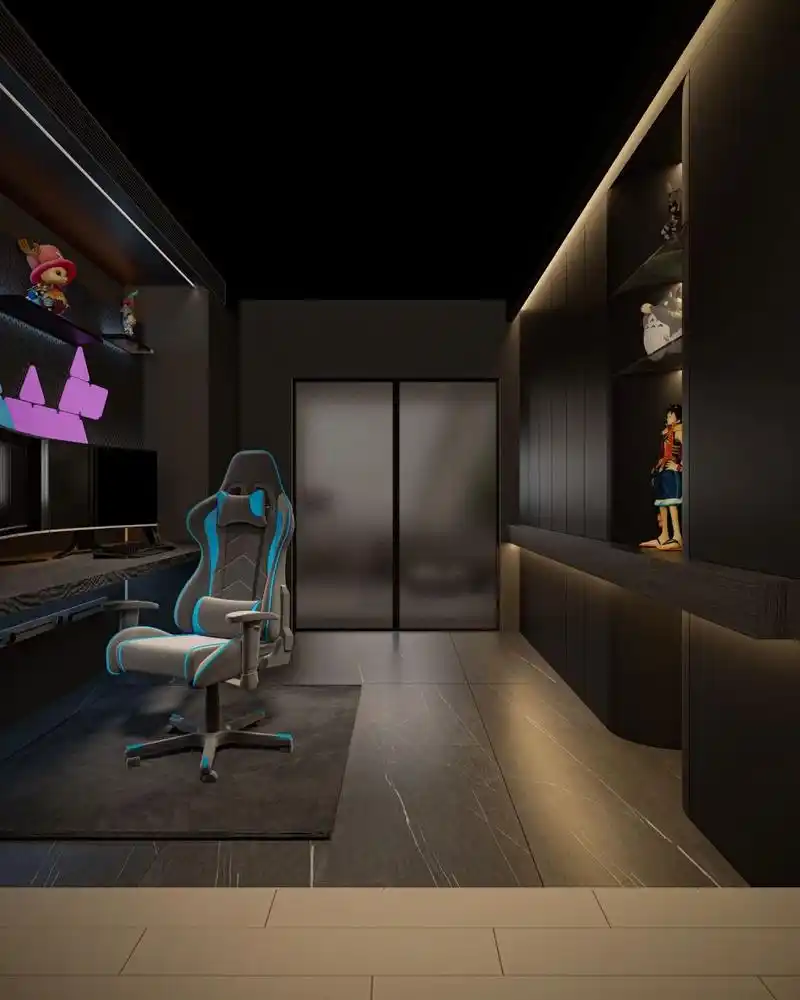 电竞房这样设计真的香 男人最简单的快乐或许就是在独属于我的空间里