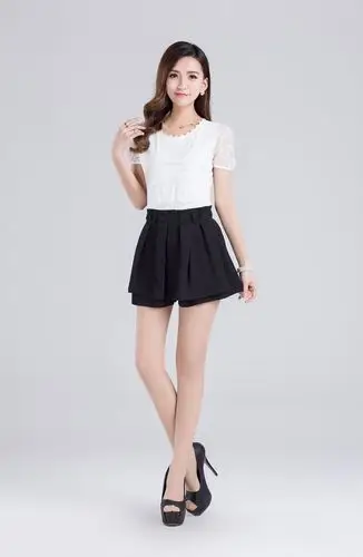 2015韩版时尚半身裙 印花夏季短裙半身裙 大摆半身裙女装批发图片_33