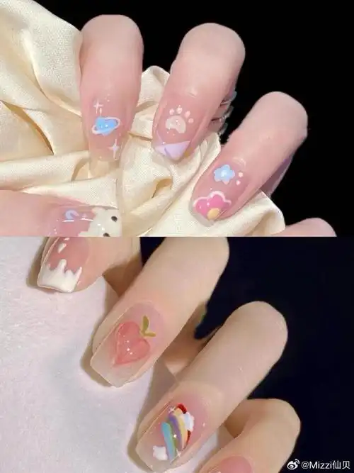 妈耶7515被夸爆的可爱卡通图案的美甲97来啦7515#定格美丽