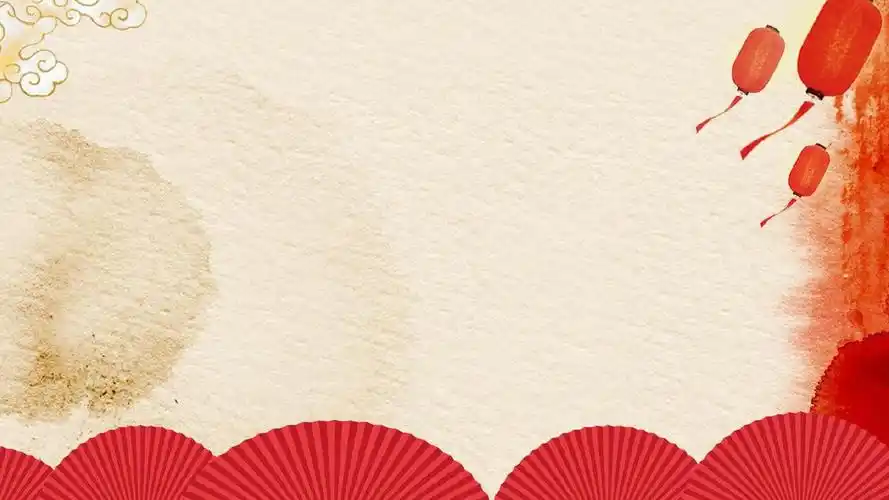 红色喜庆中国风春节新年传统文化ppt模板