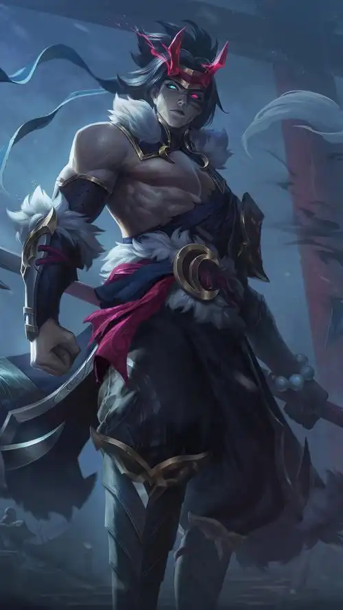 影流之镰 悉达·凯隐 shieda kayn 净雪之月 手机壁纸 凯影竖版微信小