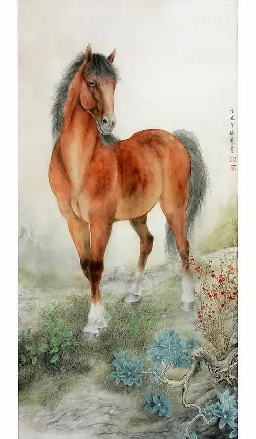 沧州工笔画——马