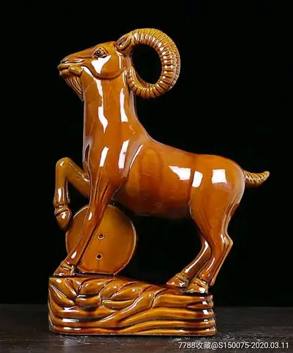 现代工艺品--瓷器瓷羊摆件高15厘米【收藏品老店】_第2张_7788陶瓷