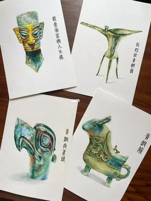 手绘青铜器