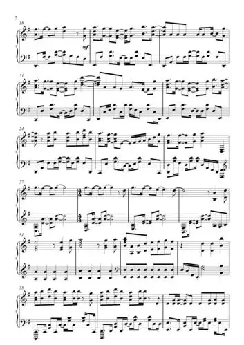 【钢琴谱/五线谱】紅蓮華/红莲华/鬼灭之刃op