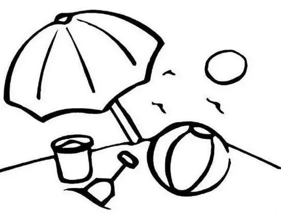 爸爸的夏天简笔画