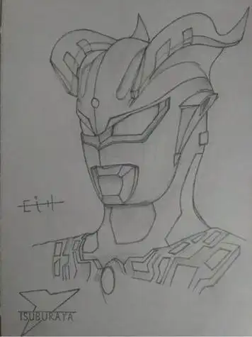 赛迦奥特曼素描简笔画视频