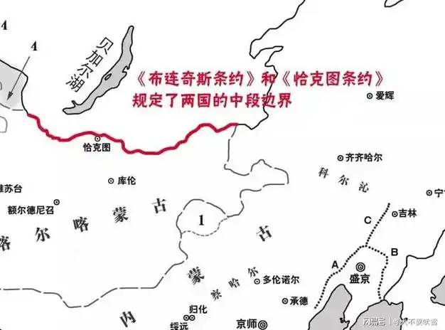 《恰克图条约》所划分的清俄疆界《布连斯奇条约》签订后,清俄双方