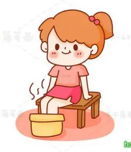 洗脚的小女生要怎么画?讲卫生儿童简笔画大全