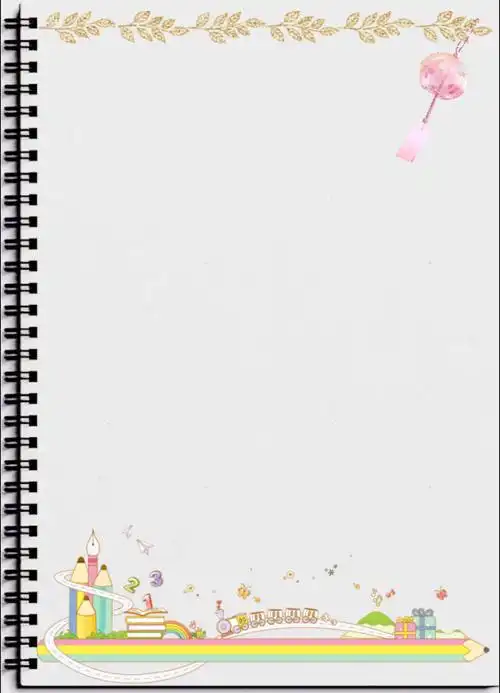 翻页书单模板素材