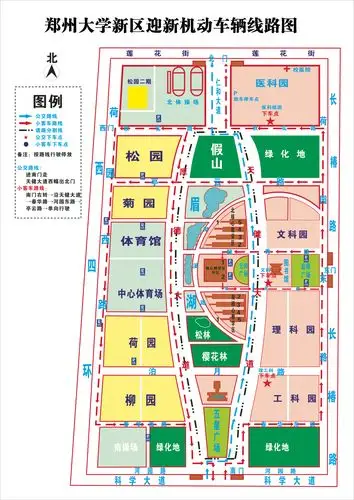 河南省郑州大学校园地图