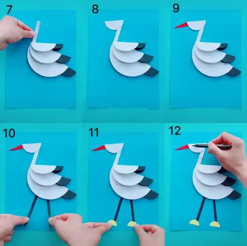 《亲子手工制作:仙鹤》——河北师范大学第二幼儿园 大班组