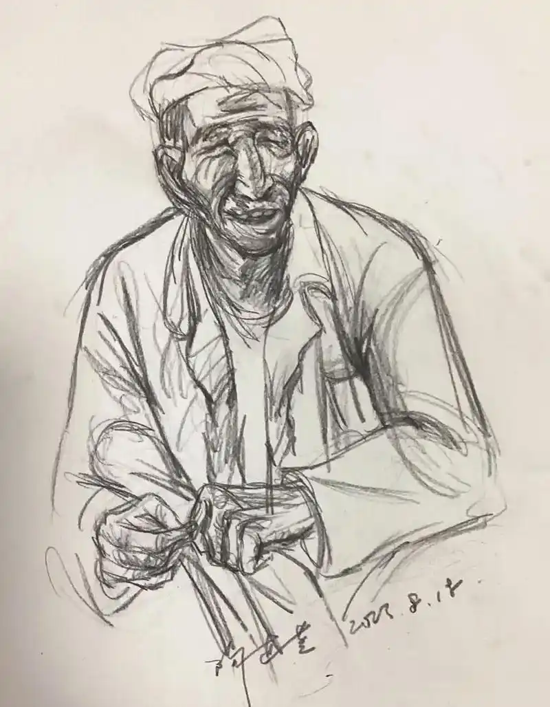 美术生 #初二美术生 #速写人物 # #央美附中60年作 - 抖音