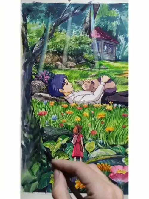 手绘宫崎骏动漫之二