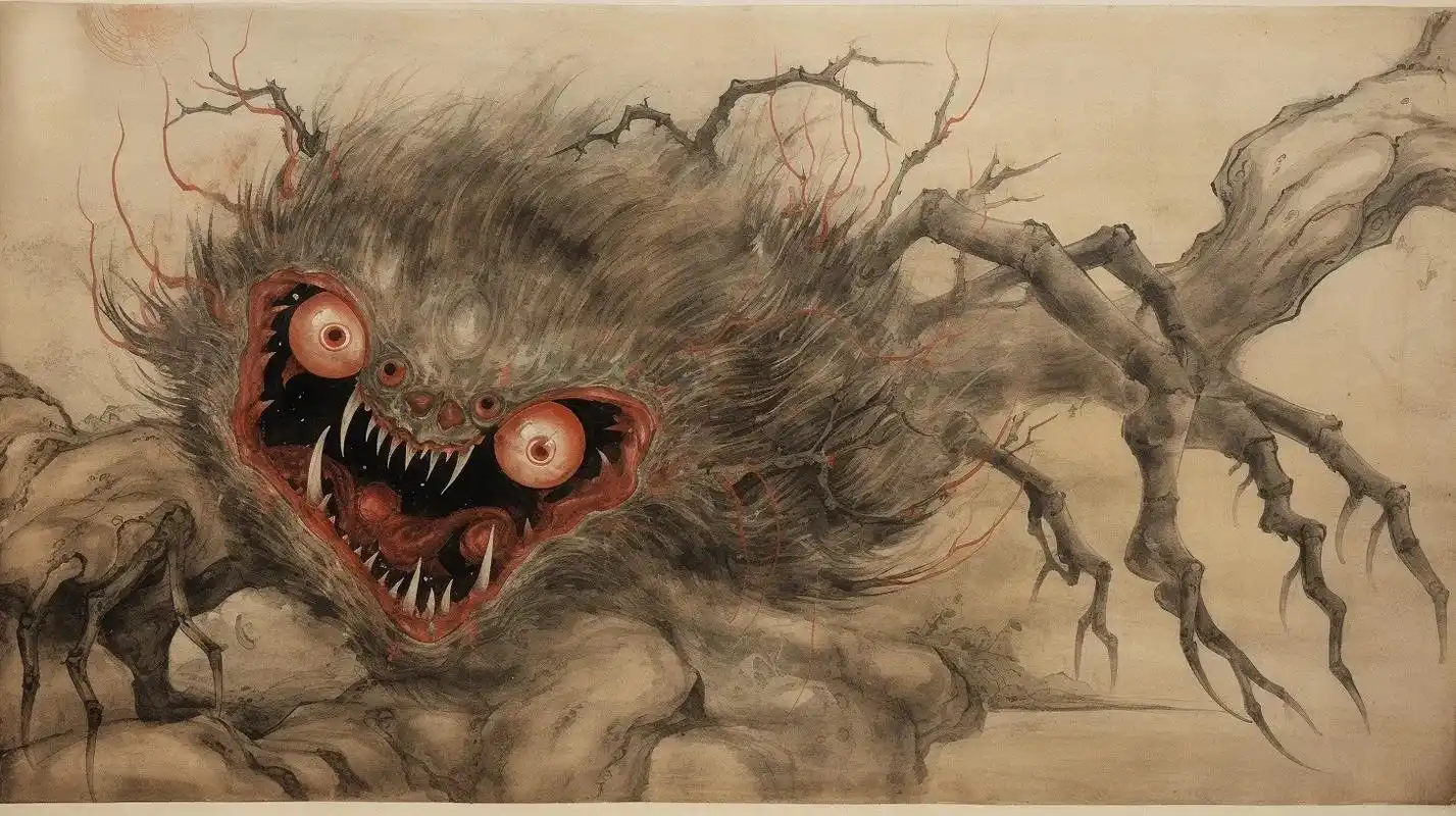 中国古代异兽-《饕餮》(我吃我自己)饕餮(tāo tiè), - 抖音