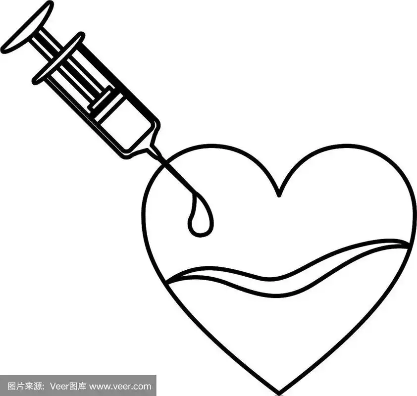 轮廓轮廓针注射器献血中