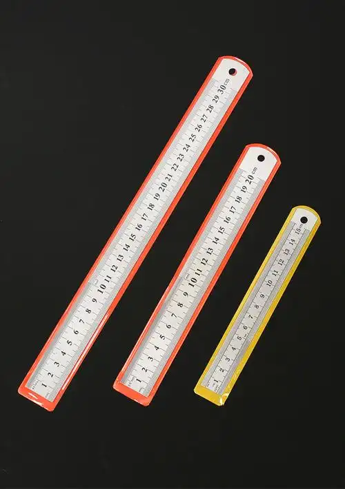 中性15cm钢尺20厘米钢板尺铁测子量尺工具跨境商品长15cm宽19mm厚05mm