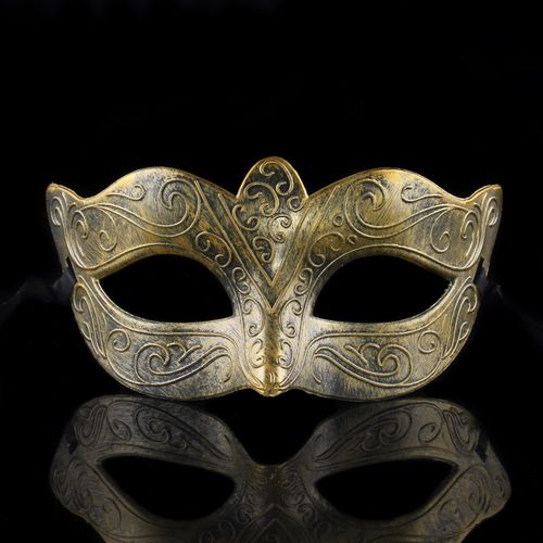 绅士男士 面具 1宸涛舞会面具仿古罗马斗士皇冠面具复古半脸个性 - 痕