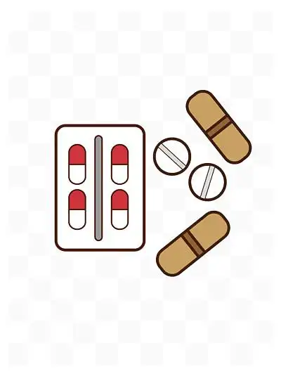 i>扁 /i> i>平 /i>化简笔 i>画 /i>胶囊药片矢量图