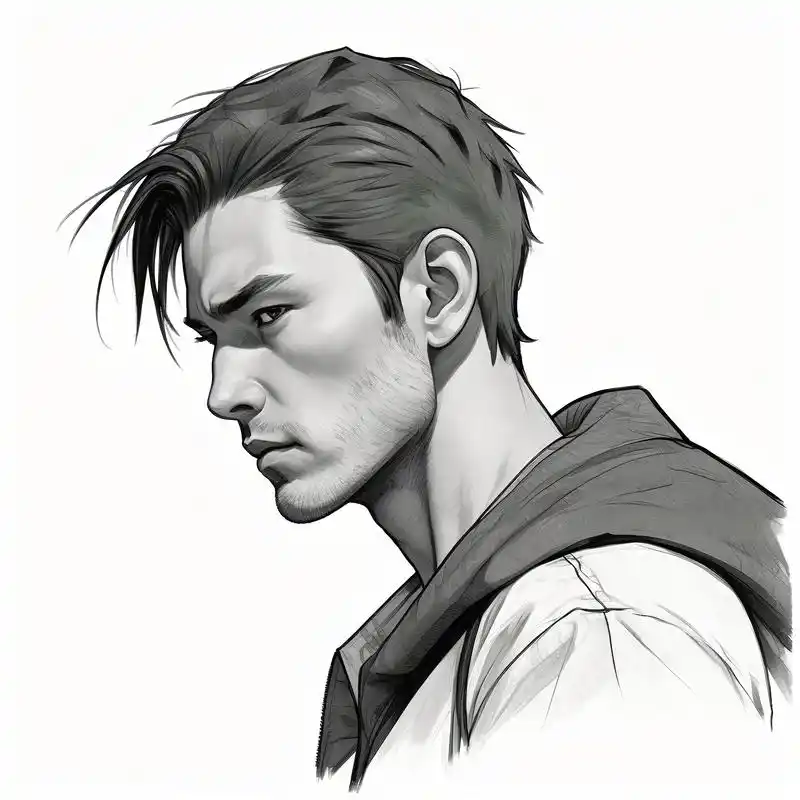 沧桑男人头像,黑白素描更有感觉 谁能拒绝这种沧桑男人黑白素描头像呢