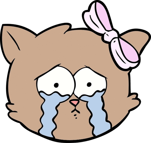 sadcartooncatillustration